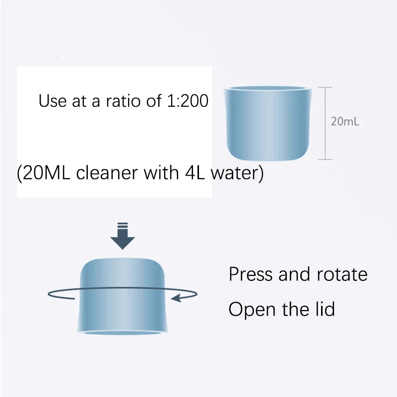 Original Floor Cleaning Solution - 1L Roborock S7 MaxV Ultra S7 Pro Ultra S7 S8 S8 PLUS S8+ S8 Pro Ultra Parts Vacuum Cleaner