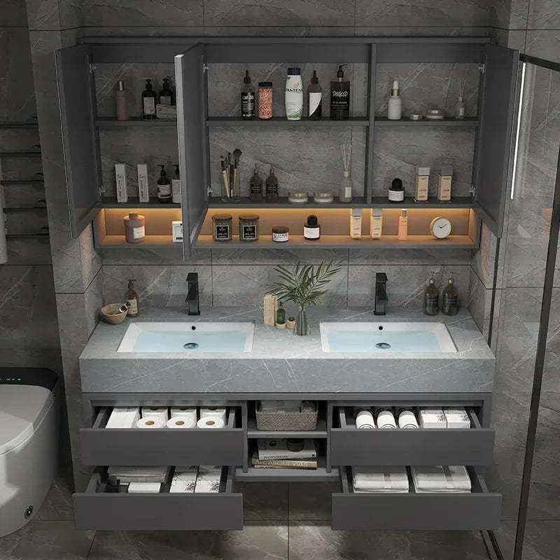 Slim Smart Vanity Bathroom Space-Saving Hotel Cabinets