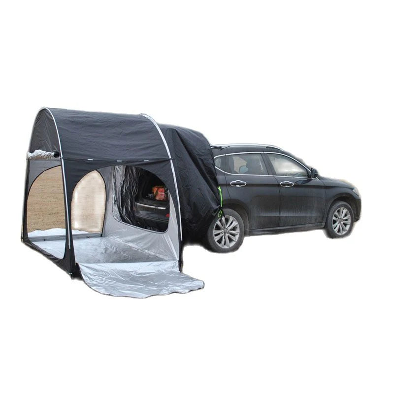 Portable Waterproof Car Rear Tent Bicycle Extension Tent Outdoor Camping Shelter SUV Large Space Trailer Roof Top Tent