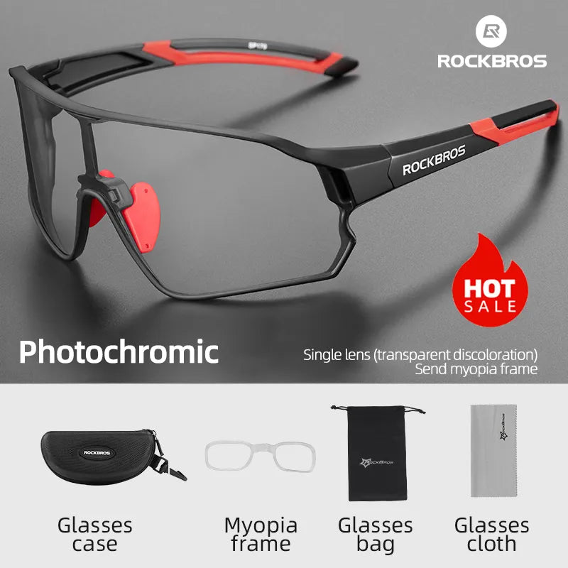 ROCKBROS Photochromic Cycling Glasses | UV400 Sunglasses