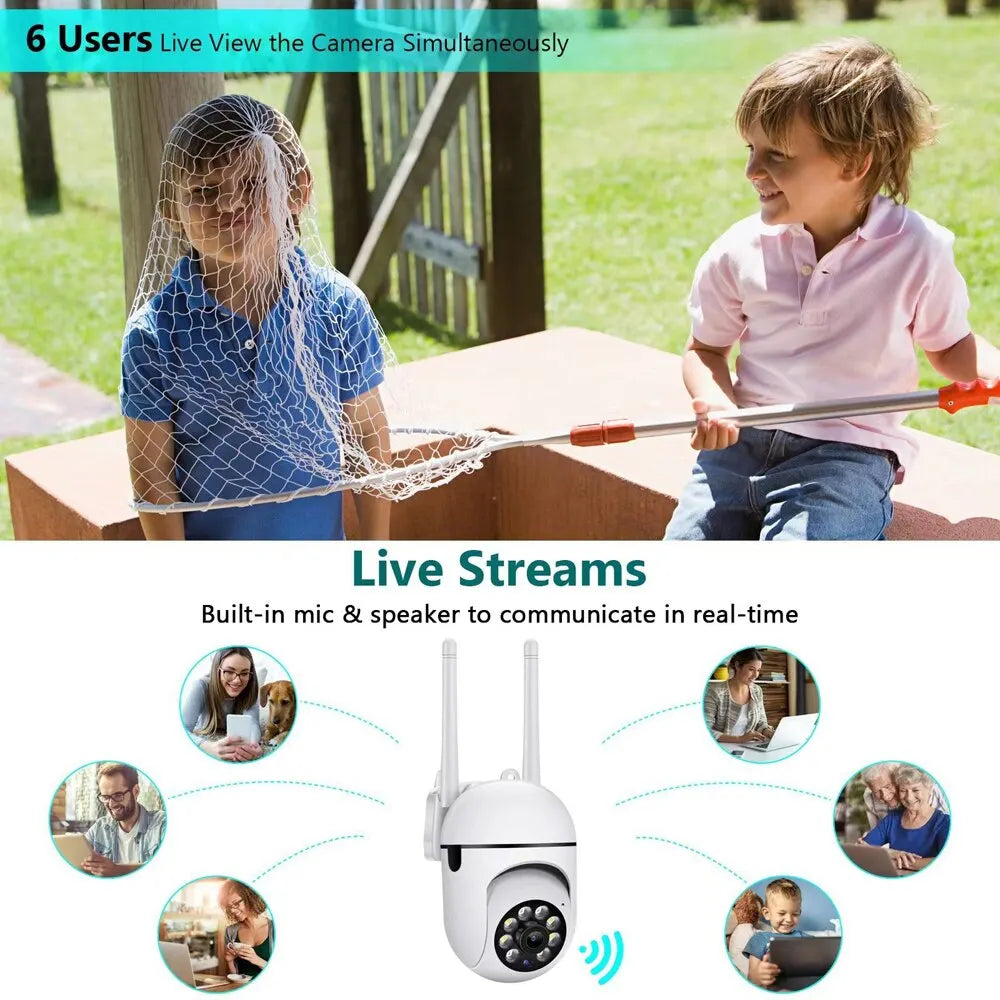 IP Camera Outdoor Wired Security Surveillance Camera WIFI Enabled