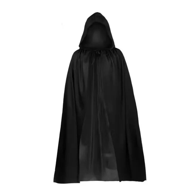 Black Death Coat for Kids and Adults, Skull Ball Costume, Halloween Party Supplies Set, Gift, 2025Novelty