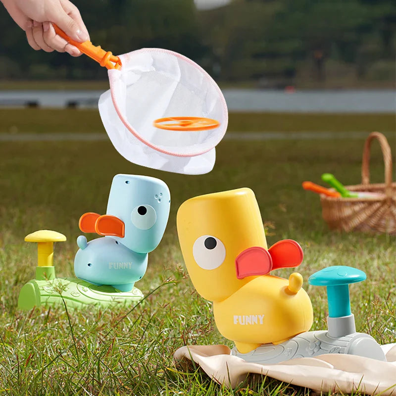 Run, Chase & Catch – Outdoor Flying Disc Launcher Toy for Active Kids (Ages 3+)
