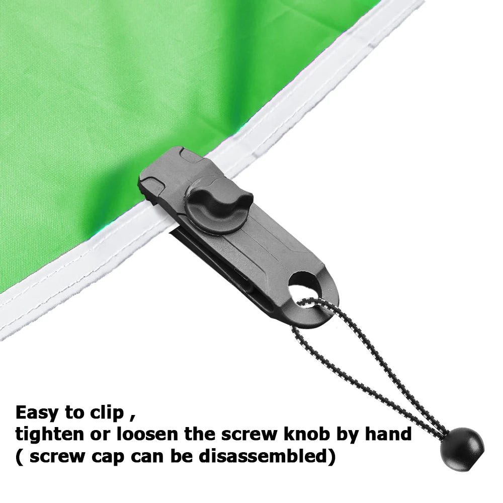 5/8/10PCS Tent Canopy Clip Outdoor Wind Rope Reusable Clamps Awning Tarpaulin Buckle Camping Mountaineering Shelters Accessories