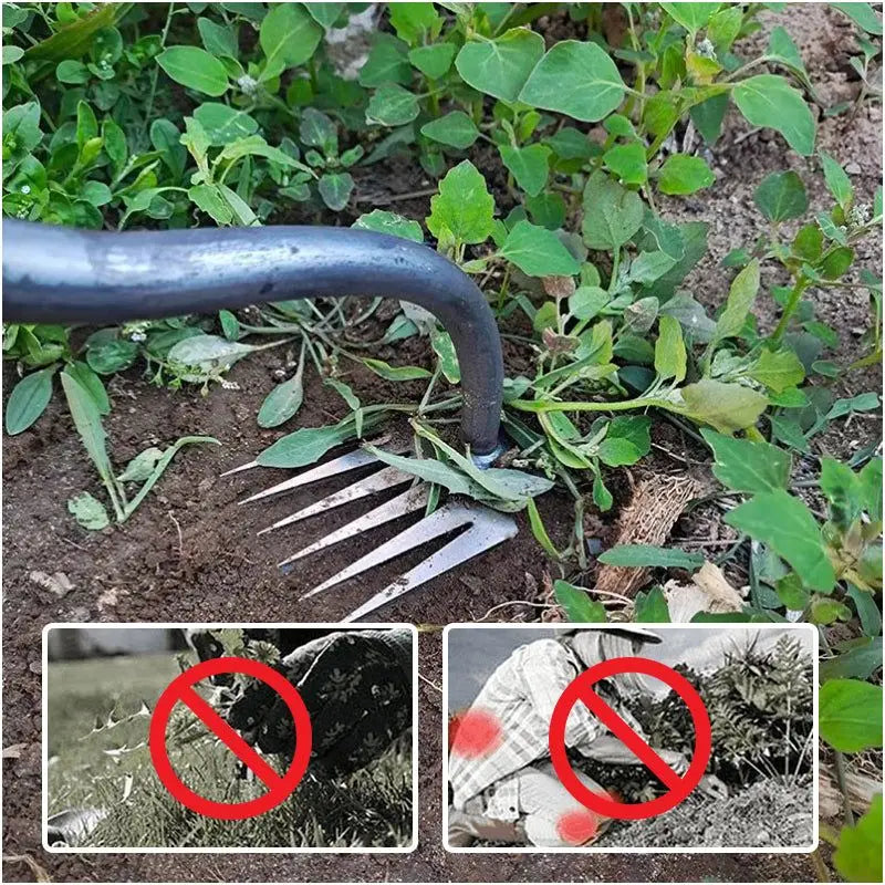 2-in-1 Manual Weed Remover and Garden Shovel