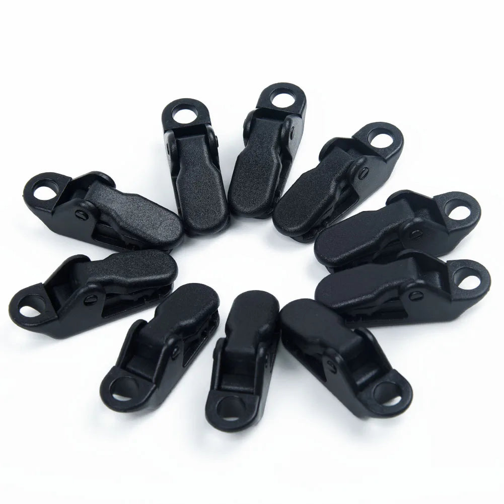 10PCS Awning Clamp Clip Snap Outdoor Camping Tent Holder Tools Accessories Tent Camping Survival Tighten Tool