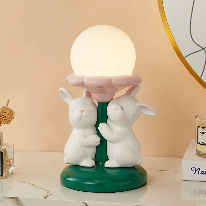 Whimsical Rabbit Lamp - Princess Room Delight