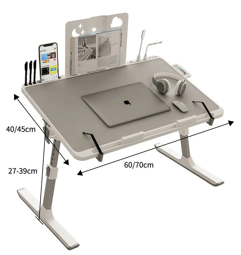 Foldable Lift Laptop Desk - Versatile Gaming & Reading Table