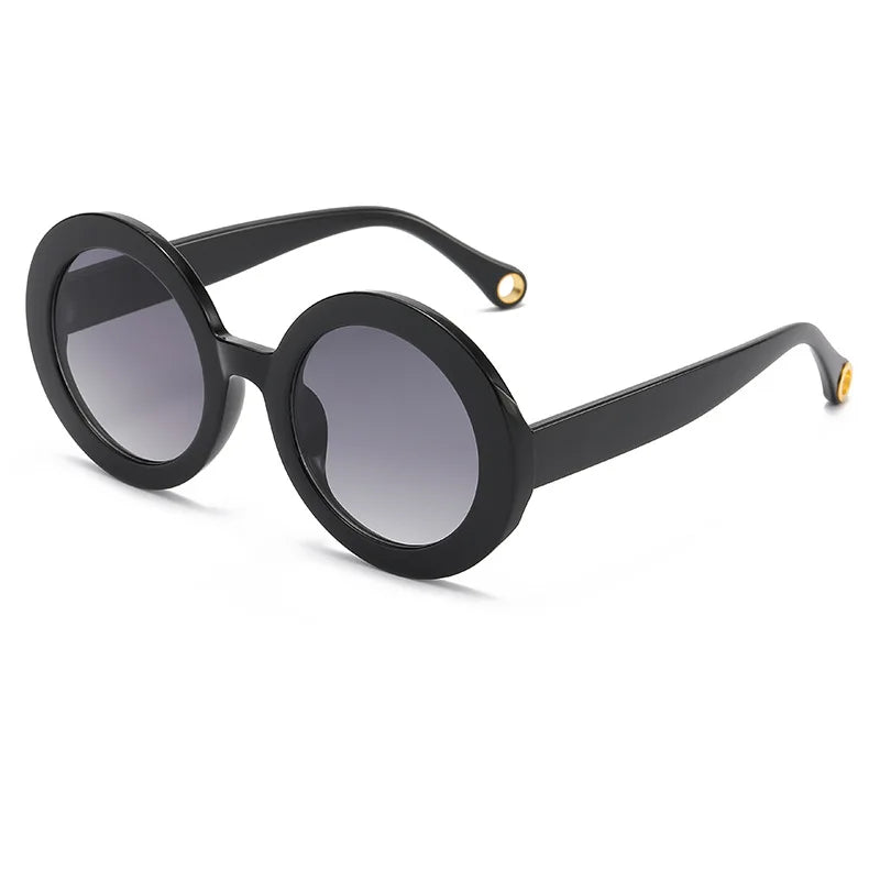 Punk Colorful Round Sunglasses New Women Men Fashion Gradient Sun Glasses Female Brand Designer Candy Color Eyewear Shades UV400
