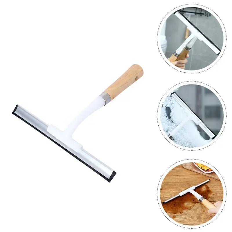 Automotive Glass Cleaner Cleaning Accessory Glass Squeegee Toolheld Window Squeegee Wiper Wood Water Removal Tool