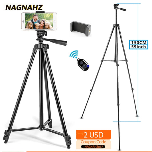 Nagnahz Tripod for Phone 150cm Video Recording