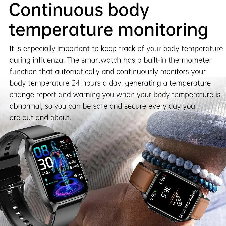 GEJIAN New IP67 Waterproof Smart Watch with Health Monitoring & Sport Features