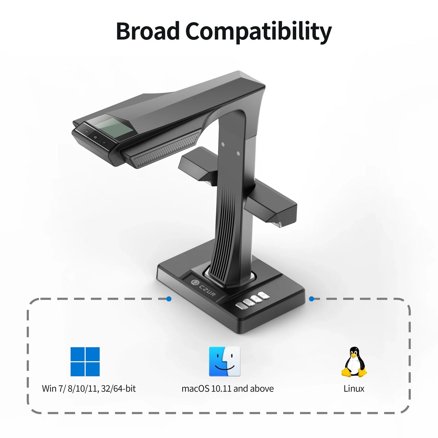 CZUR ET24 Pro Professional Book/Document Scanner, 24MP HD Camera,Capture A3, Support HDMI, Compatible with Windows//MacOS/Lunix