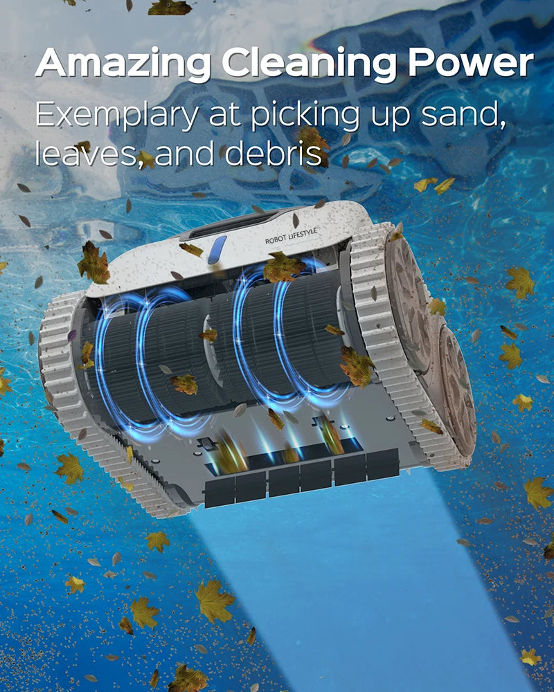 Robotic Pool Cleaner - Wireless, Automatic, 3312 Pro. Control via WiFi app, precise route planning, and selectable cleaning modes.
