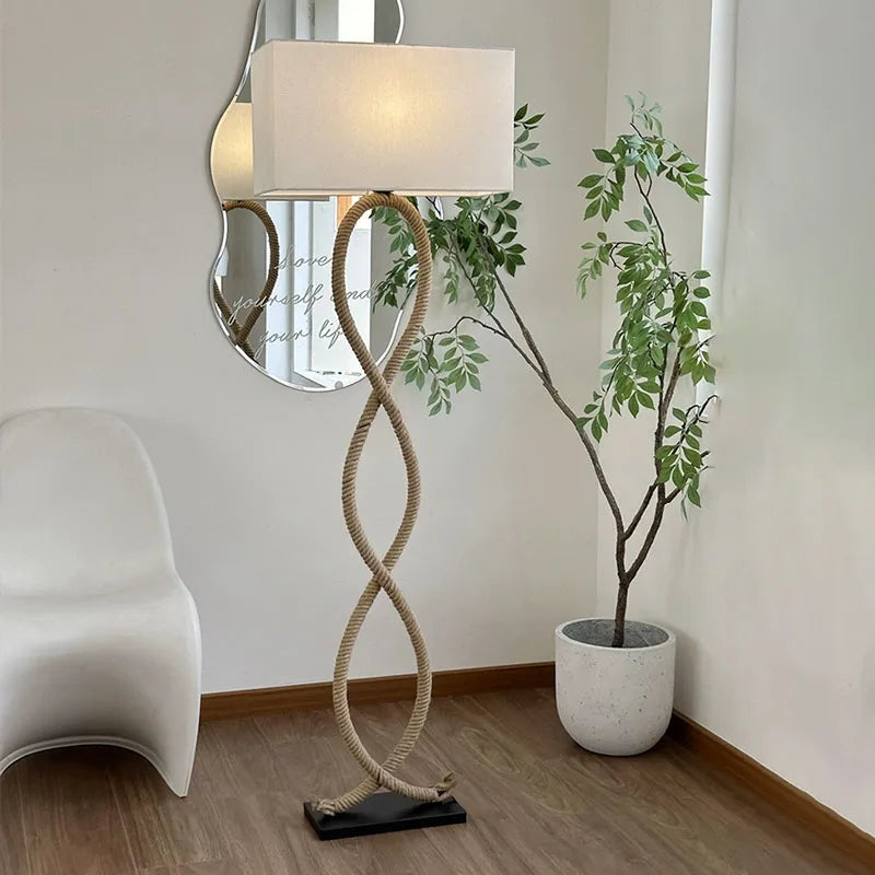 Nordic Retro LED Floor Lamp - Cozy Home Illumination