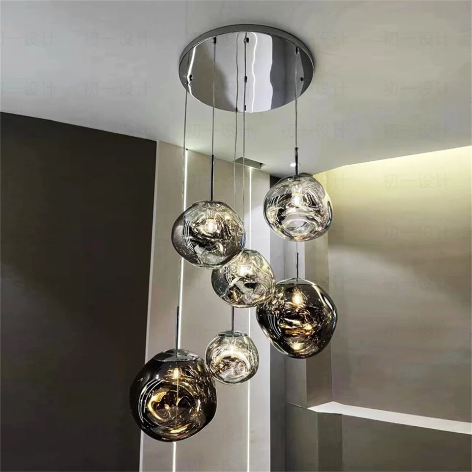 Nordic LED PVC Lava Bedroom & Living Room Pendant Lamp 