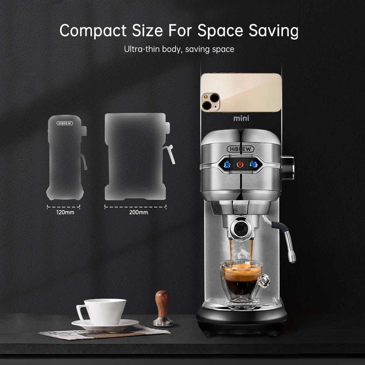 HiBREW 19 Bar Semi-Automatic Coffee Maker