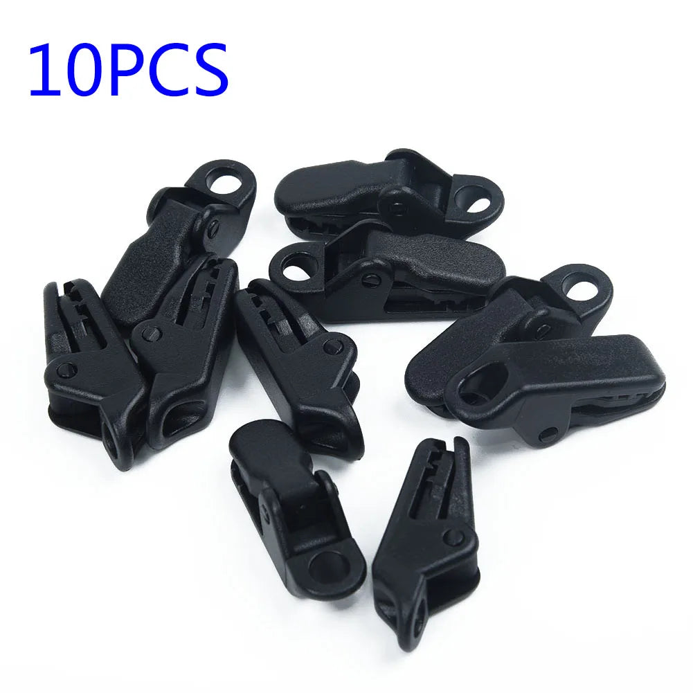 10PCS Awning Clamp Clip Snap Outdoor Camping Tent Holder Tools Accessories Tent Camping Survival Tighten Tool