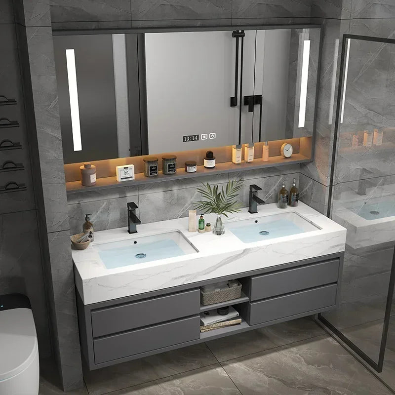 Slim Smart Vanity Bathroom Space-Saving Hotel Cabinets