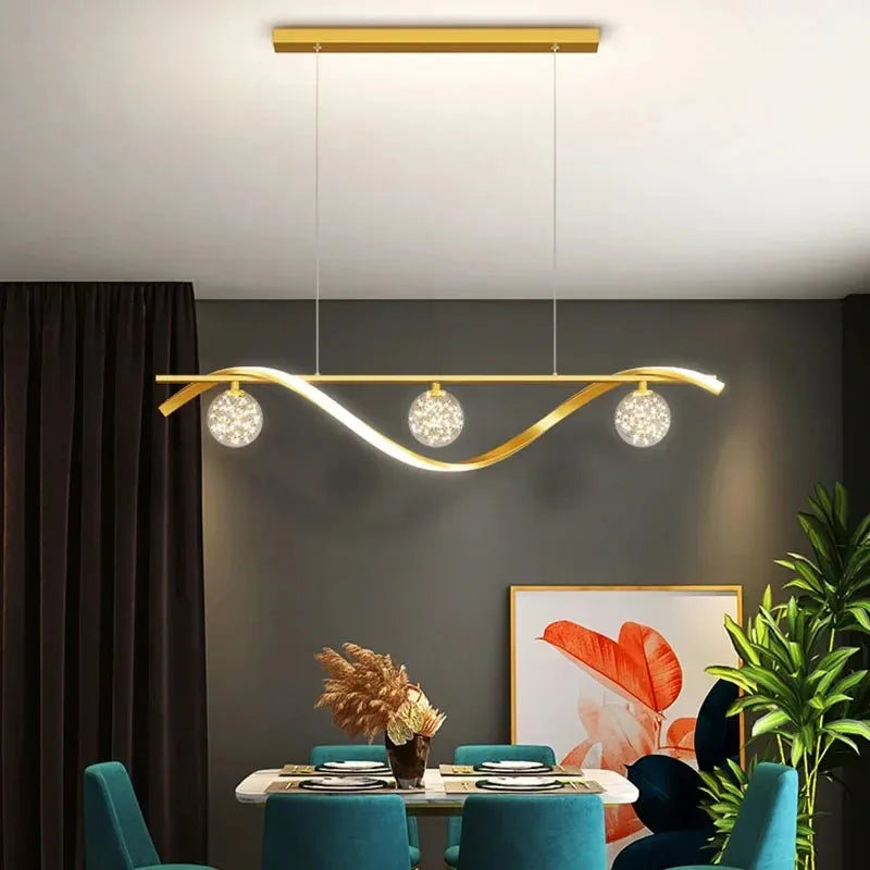 Nordic Glass Ball Pendant - Elegant Indoor Lighting