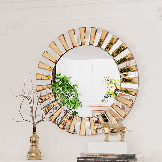 Radiant Sunburst Beveled Edge Mirror - Stunning Wall Accent