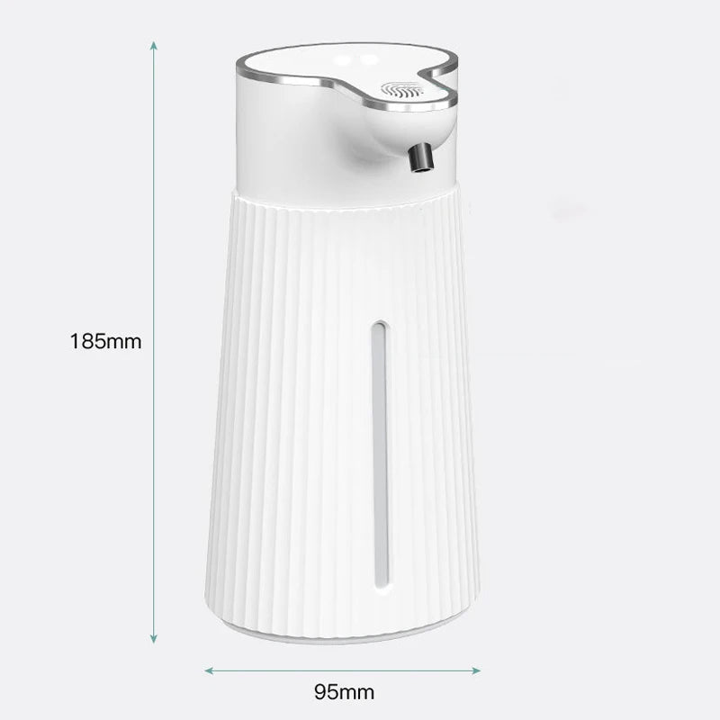 400ml Automatic Foam Soap Dispensers Bathroom Smart Washing Hand Machine with USB Charging White High Quality ABS Material