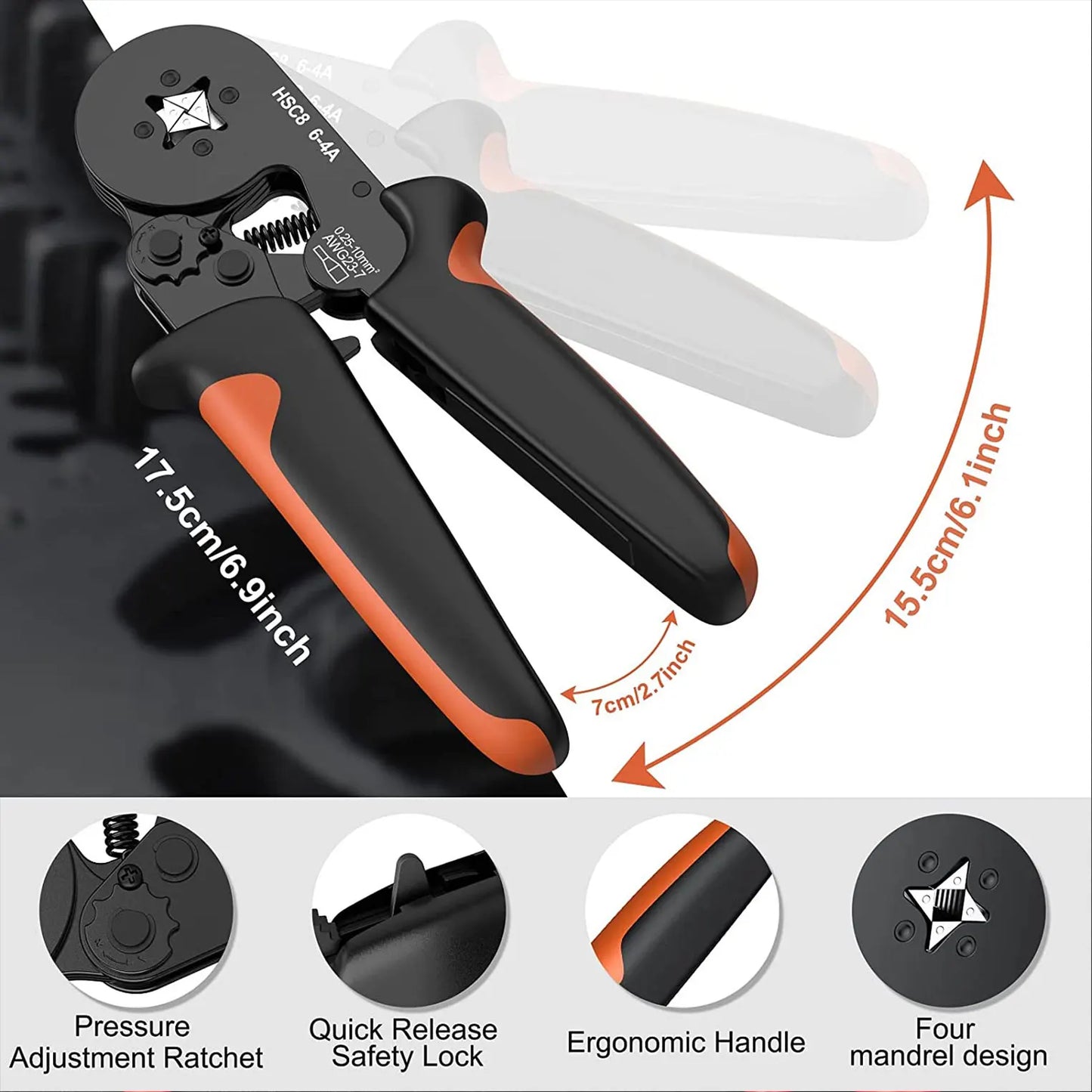 Tubular Terminal Crimping Pliers Kit