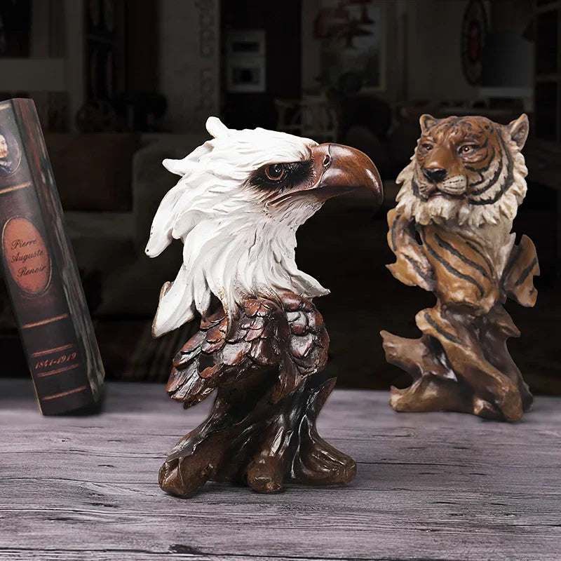 Animal Statue Collection - Majestic Wildlife for Home Décor