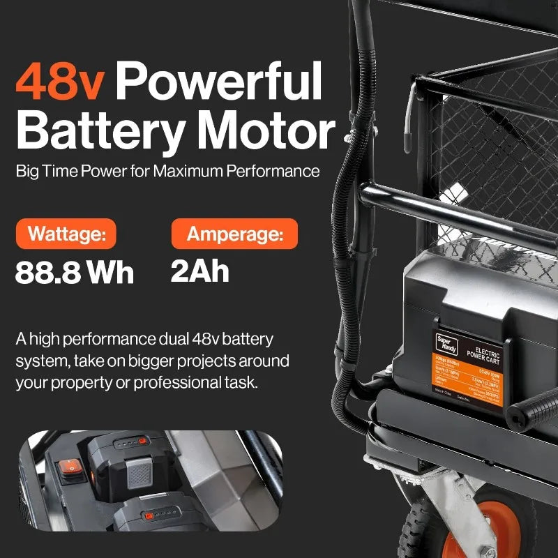 Electric Utility Service Cart - Powerful & Efficient