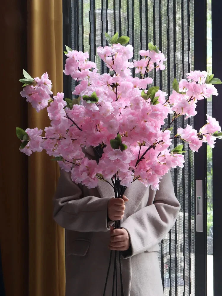 Simulated Cherry Blossom Branch - Elegant Floor Decoration