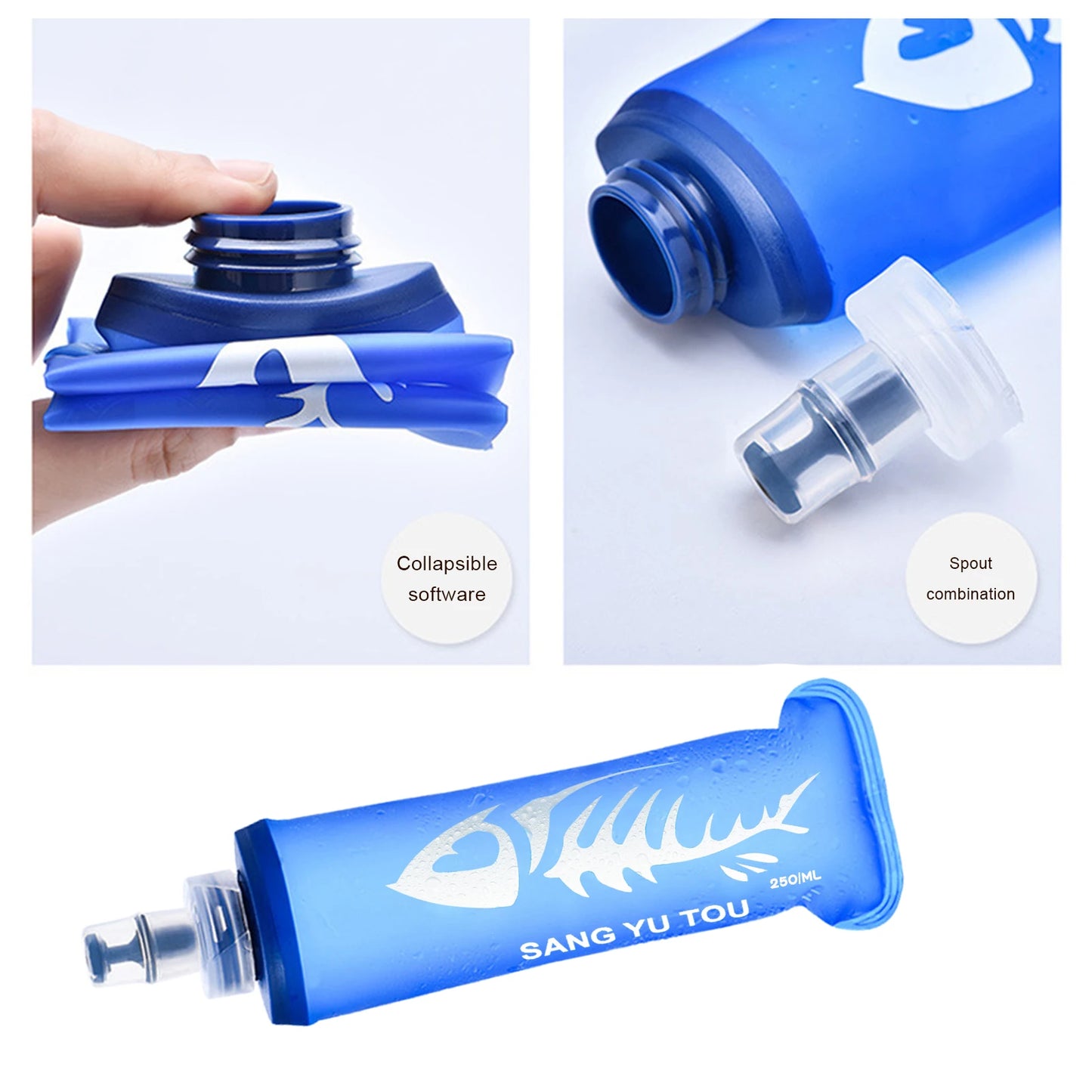 Soft Flask Collapsible Water Bottle Set