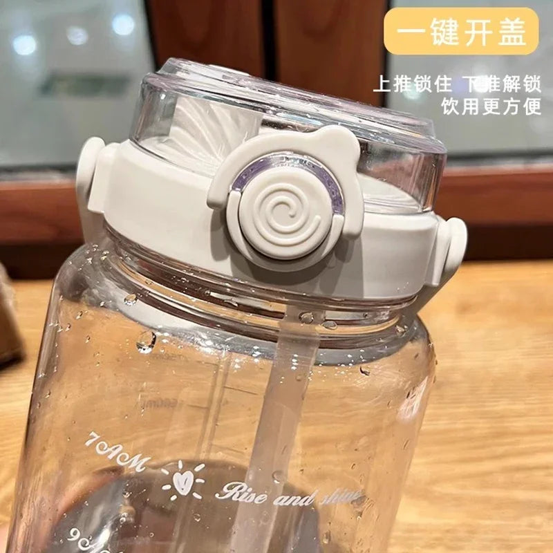 Time-Scale Sport Straw Water Bottle