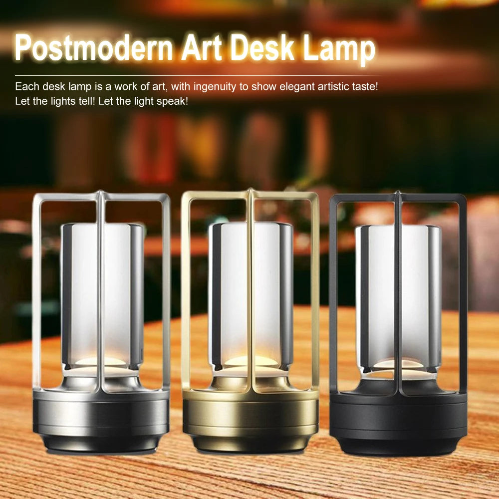 Industrial Style LED Cordless Table Lamp