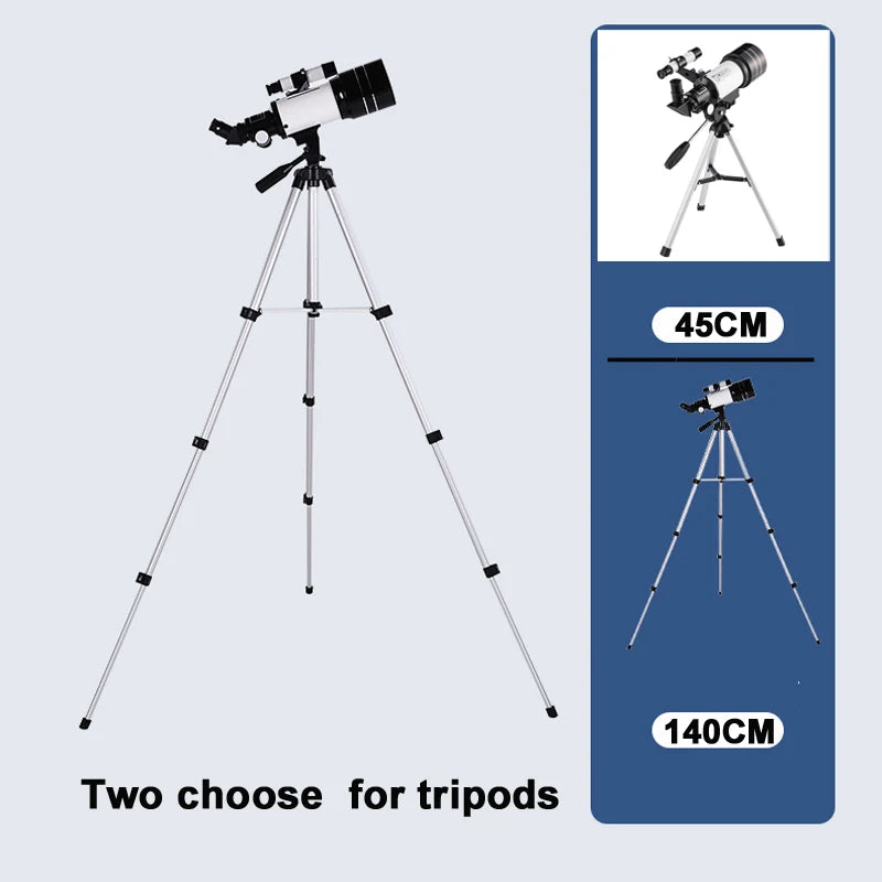 Monocular Professional Astronomical Telescope with 150X Zoom, HD Night Vision for Viewing Moon and Stars during Stargazing