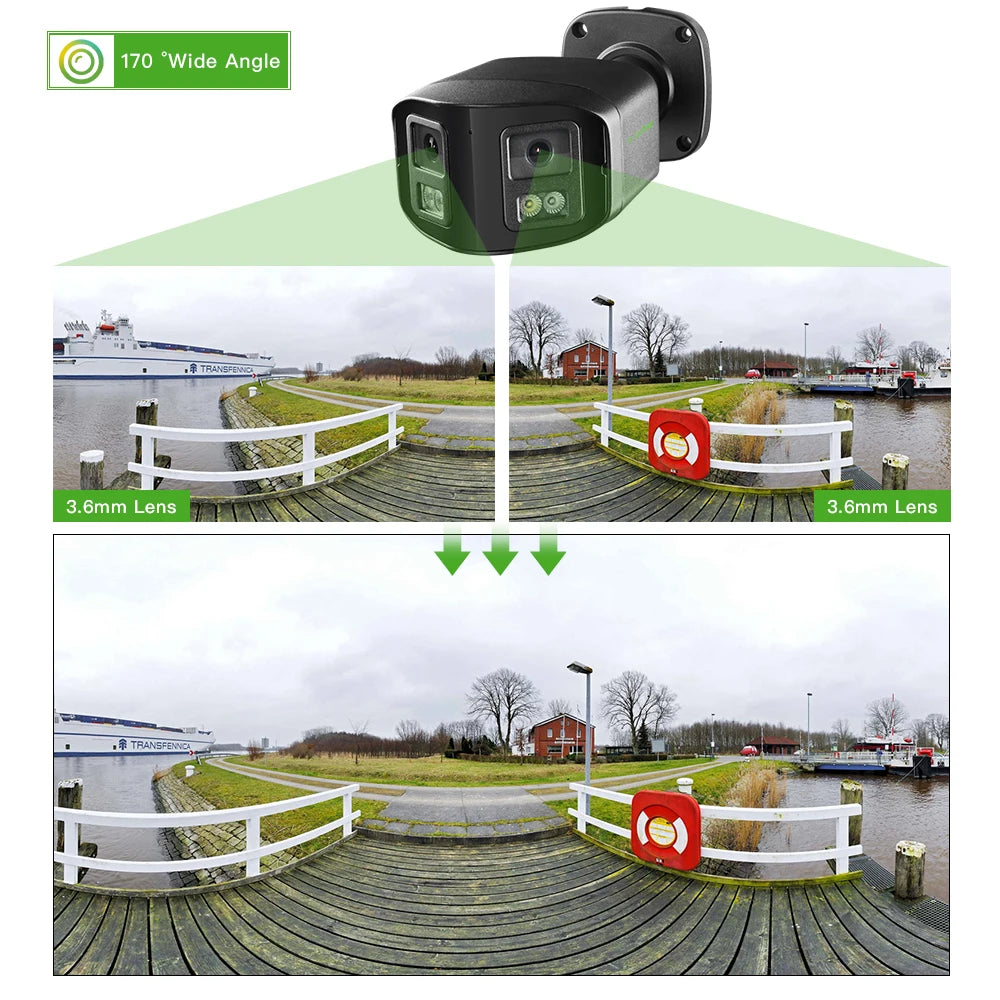 High Quality Security Surveillance System with Dual Lens