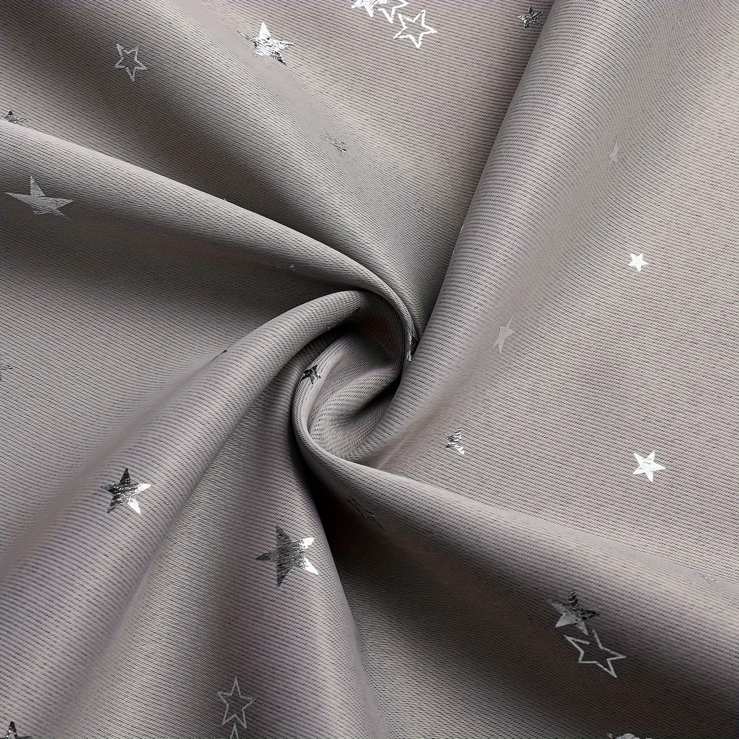 Curtains With Stars Grommet Top For Bedroom Living Room Window Drapes