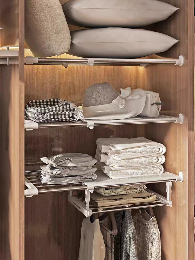 Adjustable Expandable Wardrobe Divider - Versatile Storage Solution