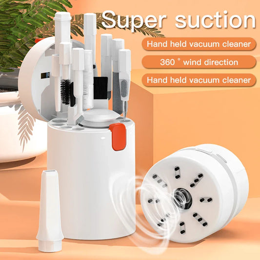 Rechargeable Mini Vacuum Cleaner & 21-in-1 Cleaning Brush Set