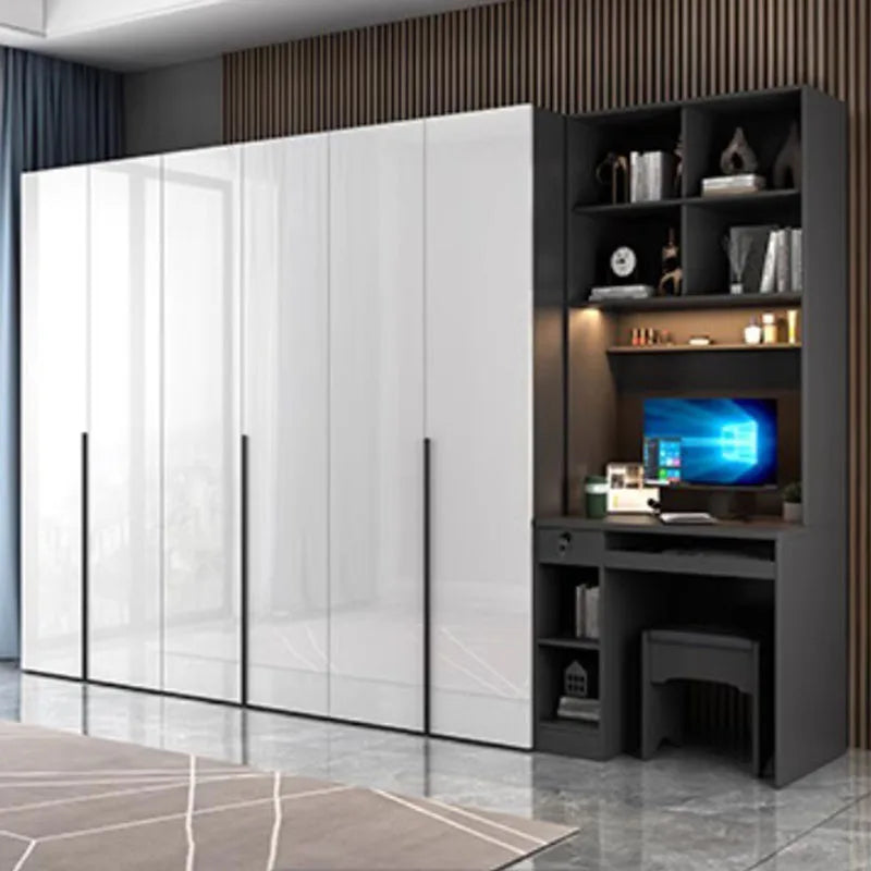 Luxury Full-Size Wooden Wardrobe - Hotel-Grade Storage Solution