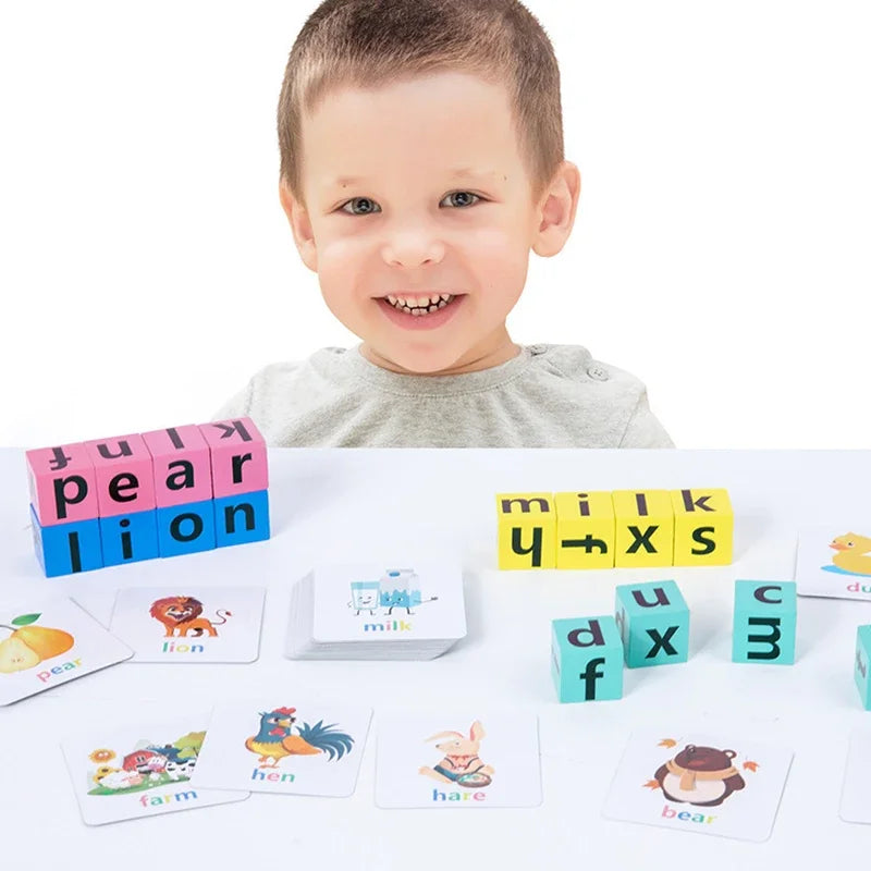 Ring the Bell & Spell – Wooden Montessori Letter Matching Puzzle Game for Kids Ages 3–6
