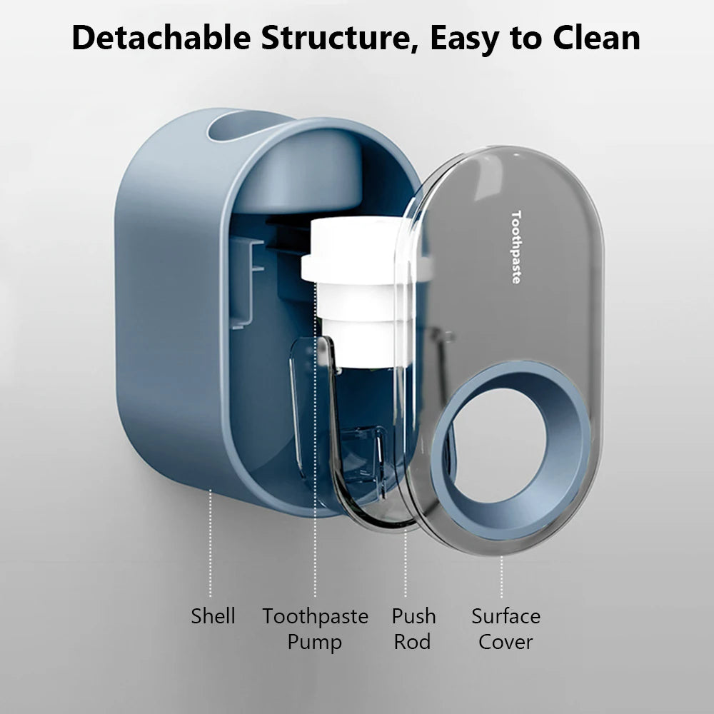 Automatic Toothpaste Squeezer and Wall-Mounted Organizer