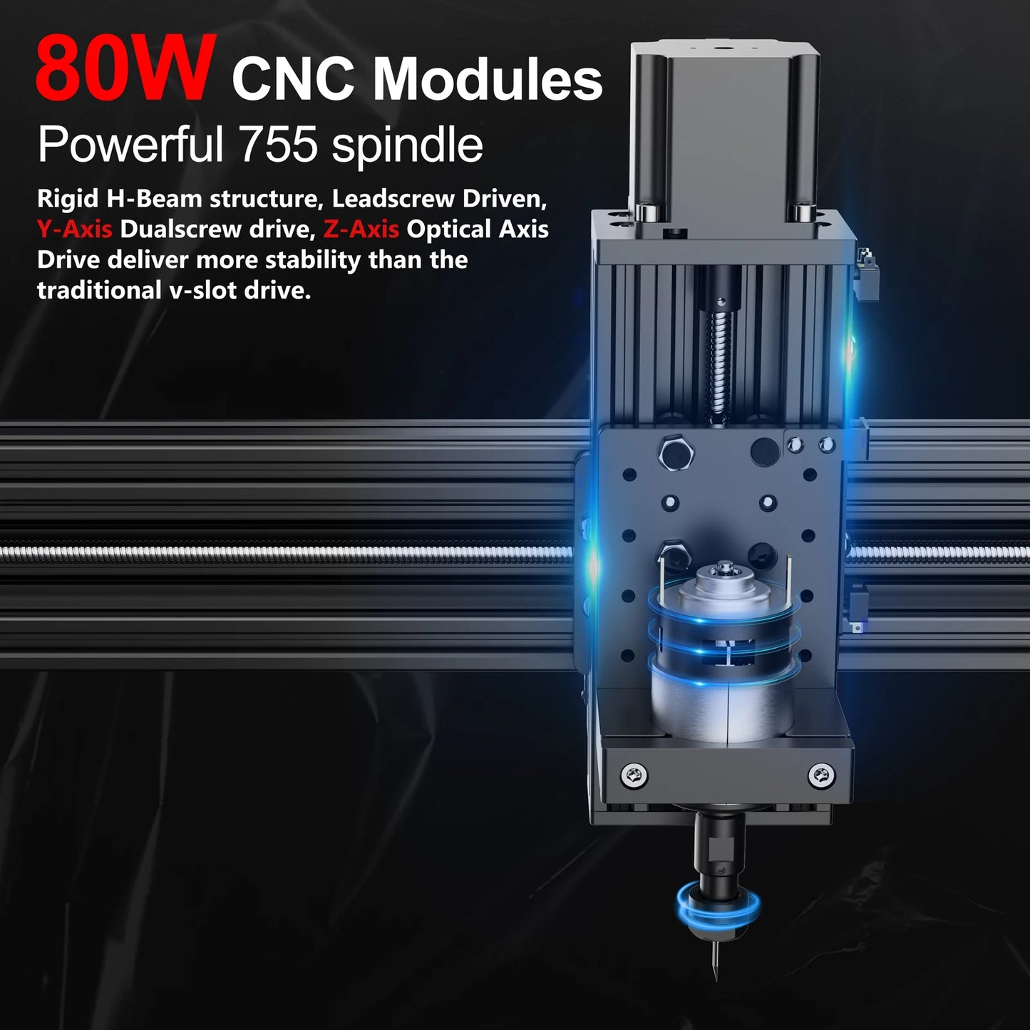 TwoTrees TTC450 Rotary 4th Axis CNC Wood Engraving Machine Laser Engraver Cnc Router For MDF PVC Epoxy Metal Carving Cutting