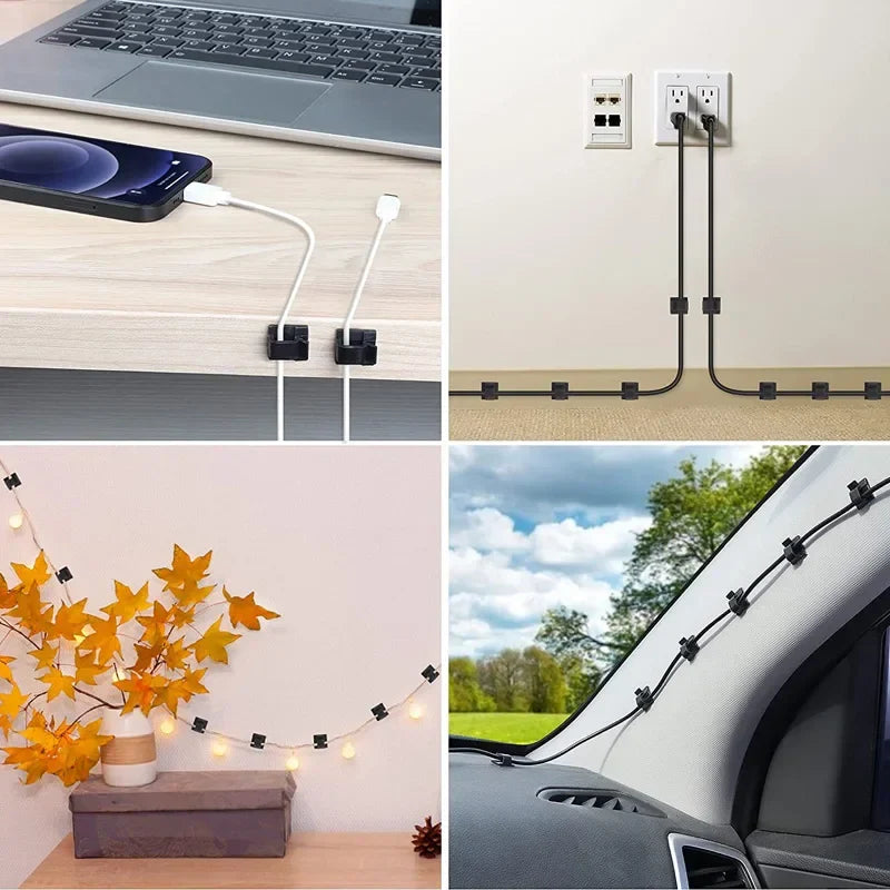 Self-Adhesive Cable Organizer Clips
