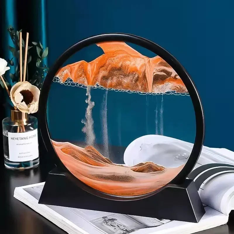 Nordic Style 3D Moving Sand Art Hourglass