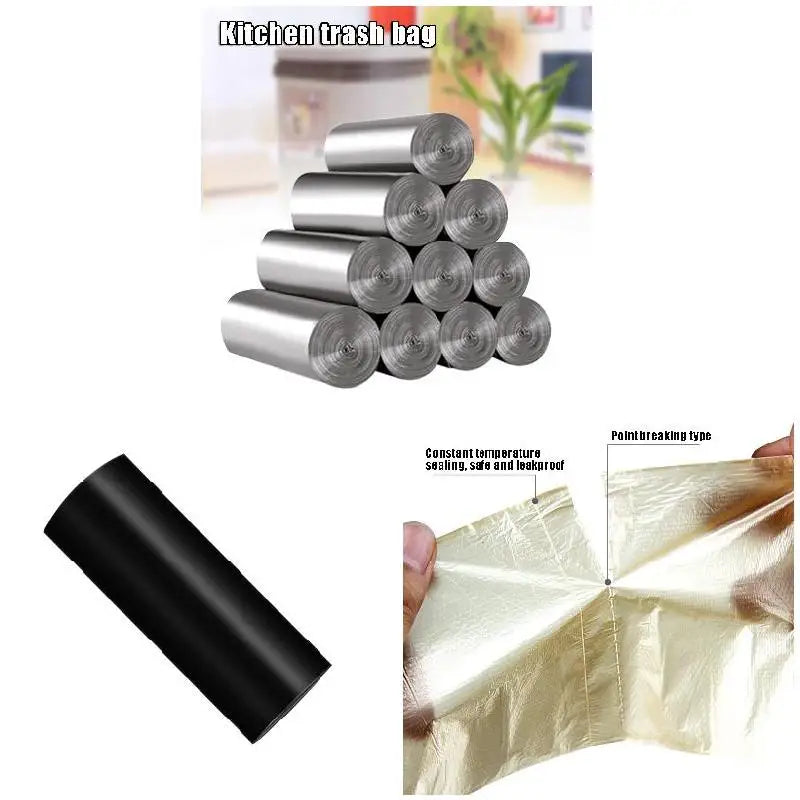 6 Roll Disposable Garbage Bag Trash Bags For Bathroom Trash Can Kitchen Bin Liners