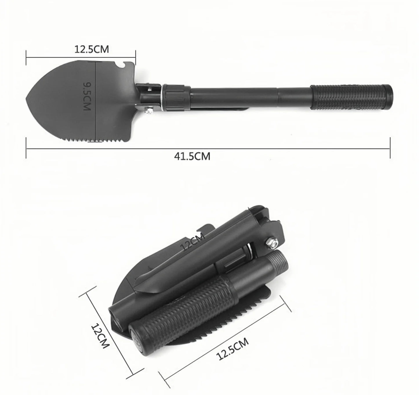 Multifunction Camping Shovel Survival Folding Shovels Military Tactical Shovel Hiking Outdoor Garden Hoe Digging Tool Kit