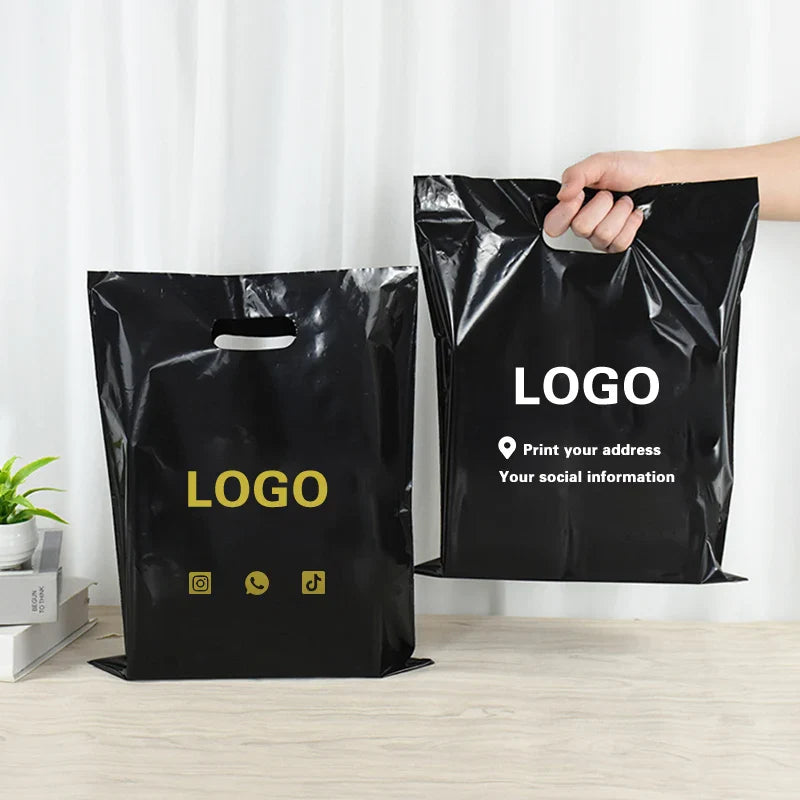 Customized Logo Print Advertising Gift Bags (200Pcs/lot)