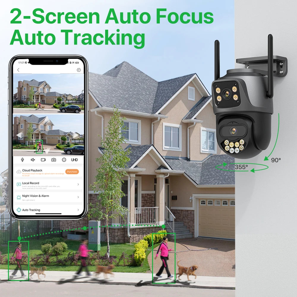 Outdoor Security System with 24/7 Surveillance