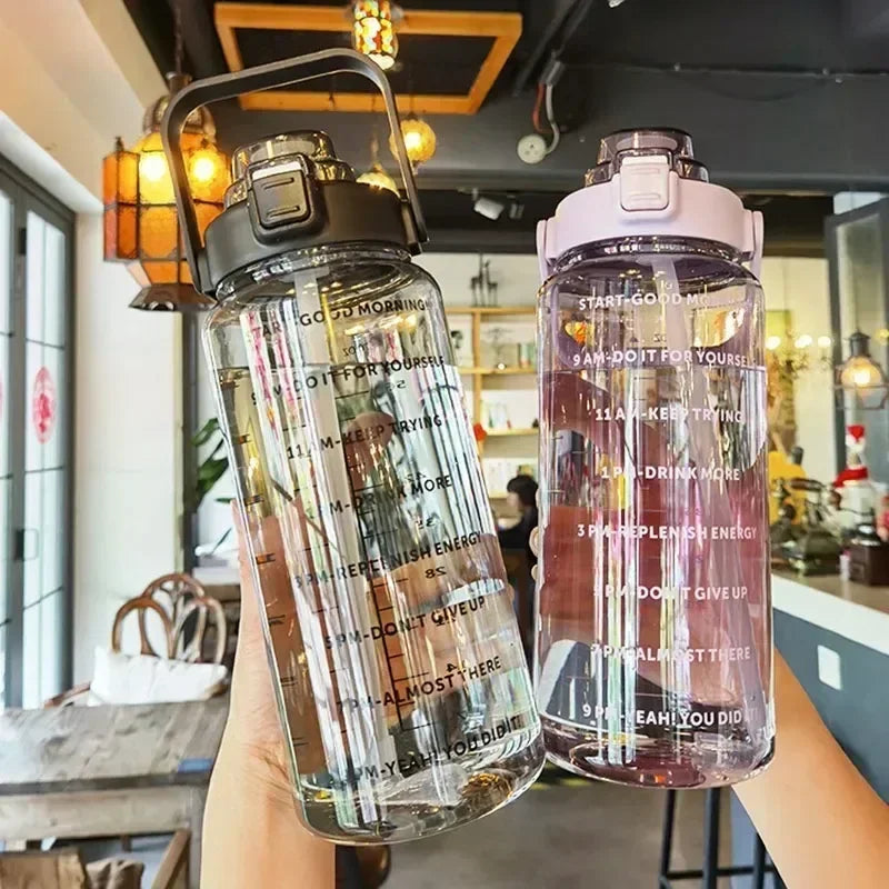 Large Capacity Straw Water Bottle