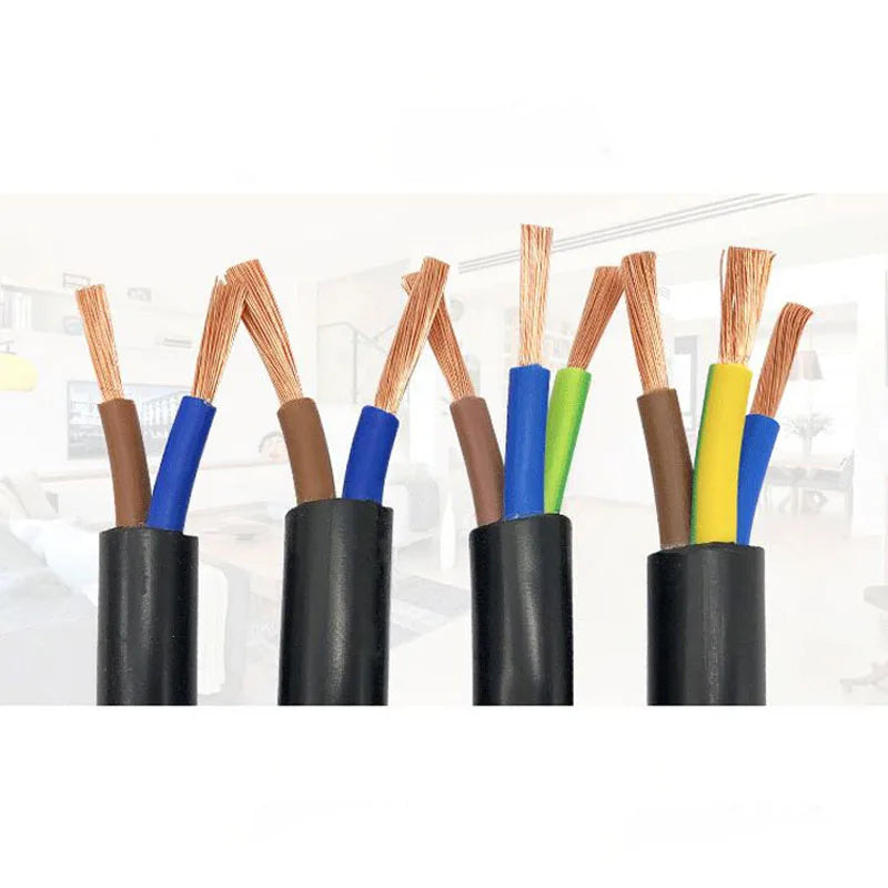 Black RVV Copper Core Electrical Wires